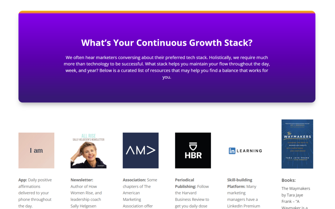 Recommended Growth Stack