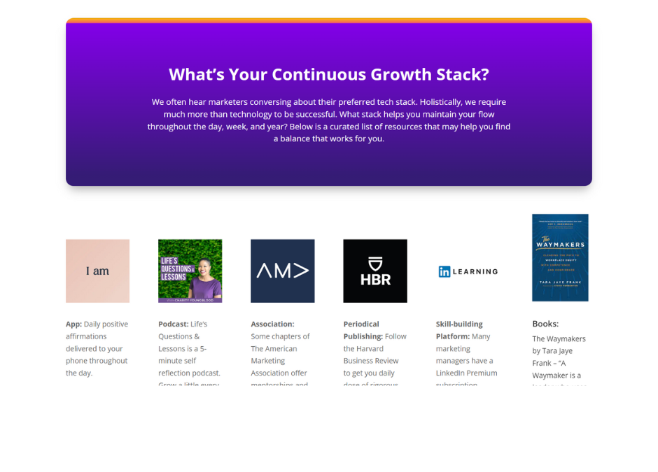 Recommended Growth Stack